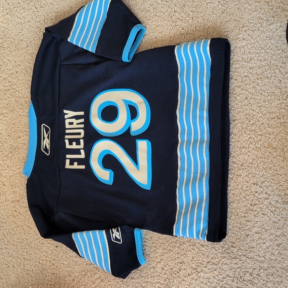 Reebox Winter Classic 2011 Pittsburgh Penguins Fleury Jersey Size 2T-4T - Picture 3 of 4